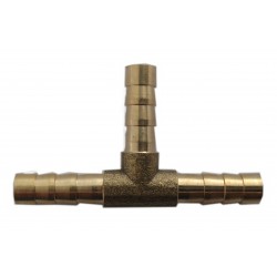 Brass tee joiner for fuel hose 6mm