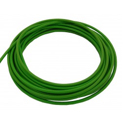 Wąż hamulcowy teflonowy PTFE+PVC 1/8" DN3,2mm, oplot stalowy kolor ZIELONY