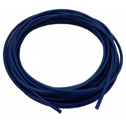 Wąż hamulcowy teflonowy PTFE+PVC 1/8" DN3,2mm, oplot stalowy kolor NIEBIESKI