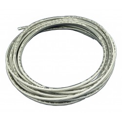 Wąż hamulcowy teflonowy PTFE+PVC, HL 1/8" DN3,2mm, oplot stalowy - kolor BEZBARWNY