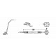 Zestaw przewodów hamulcowych elastycznych w oplocie Volvo S60 