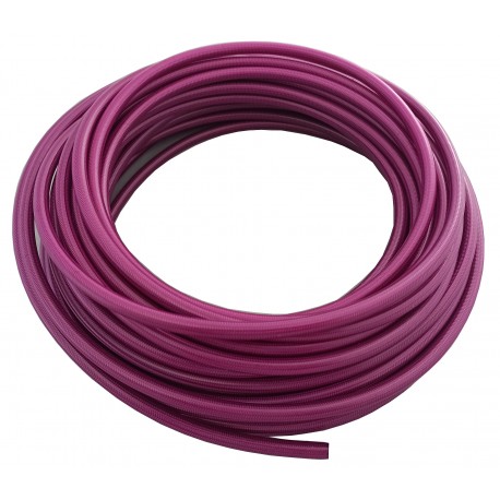 Wąż hamulcowy teflonowy PTFE+PVC 1/8" DN3,2mm, oplot stalowy kolor PURPUROWY
