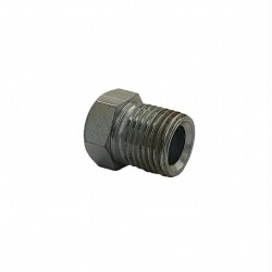 KPS-29 Brake Pipe Nipple with external thread 7/16"x24 for pipe 6,0 - 6,35mm - 1/4"