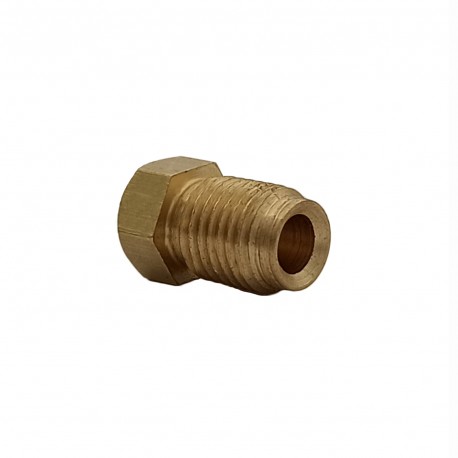 KPS-5M brass Brake line fitting 3/8x24 for 4,8mm pipe, hex 10