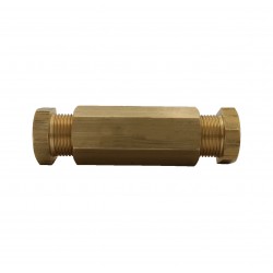 Brass connector for 6mm pipes