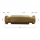 Brass connector for 6mm pipes