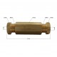 Brass connector for 8mm pipes