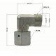 90° ADAPTER WITH SWIVEL NUT - M16x1,5